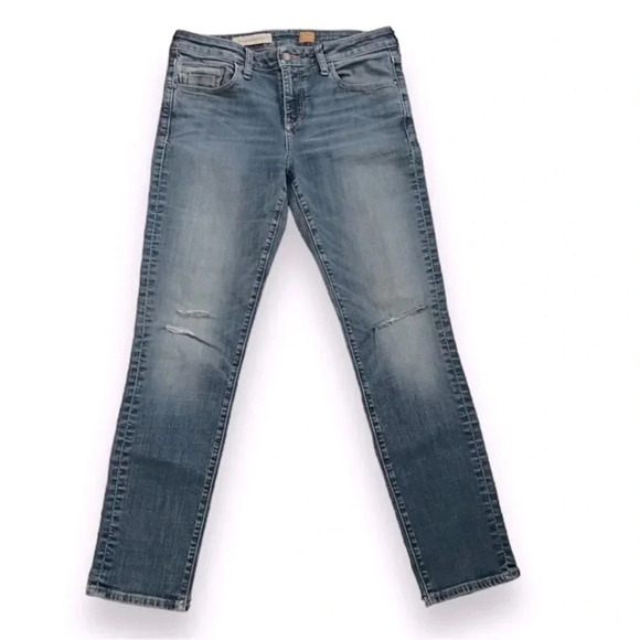 Pilcro Anthropologie Stet Distressed Slim Leg Ankle Length Jeans Women’s Size 29 - Picture 2 of 12